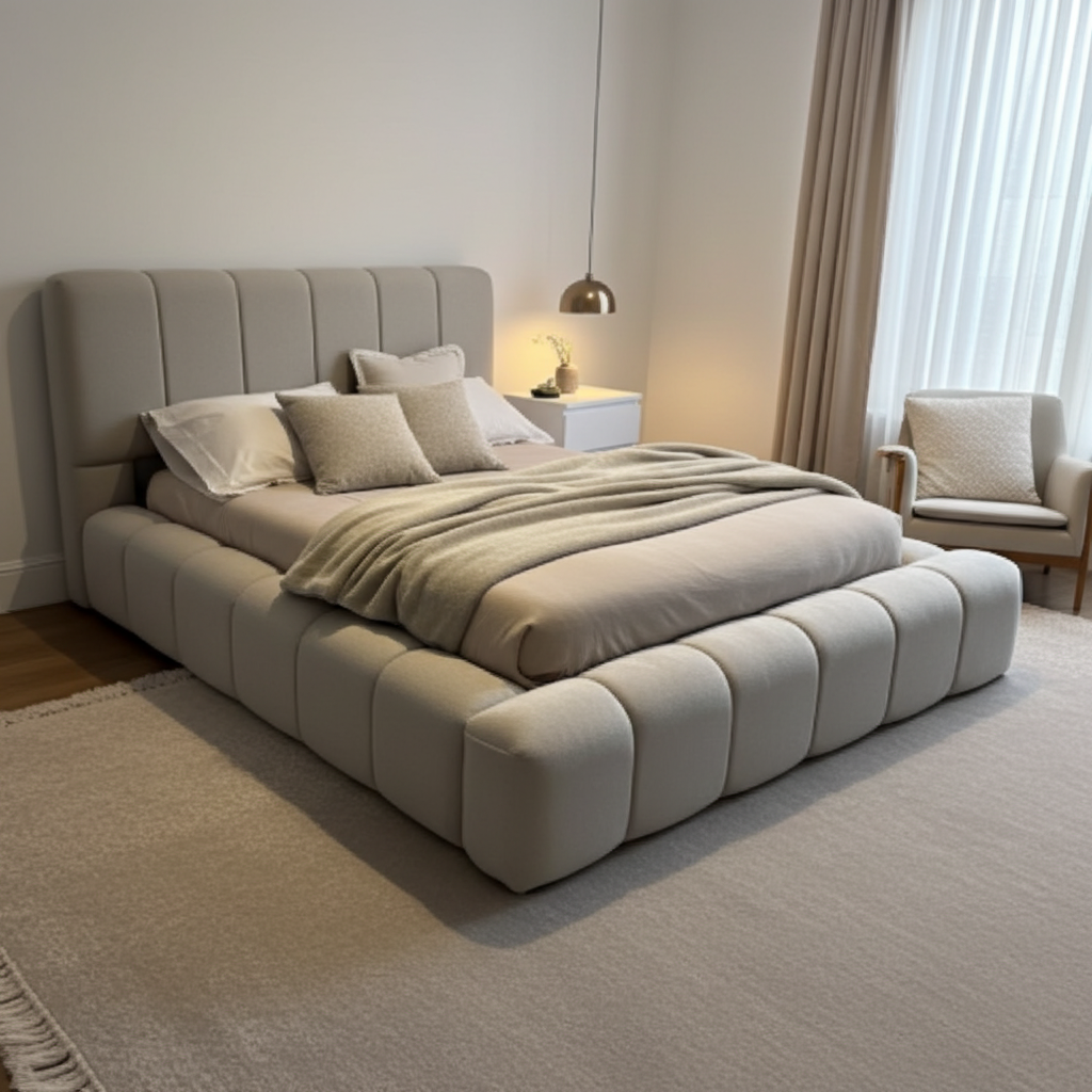 2025 Cloud Bed – Ultra Comfort Upholstered Bed Frame | Luxury Fabric Bed UK - UK Beds Direct ltd