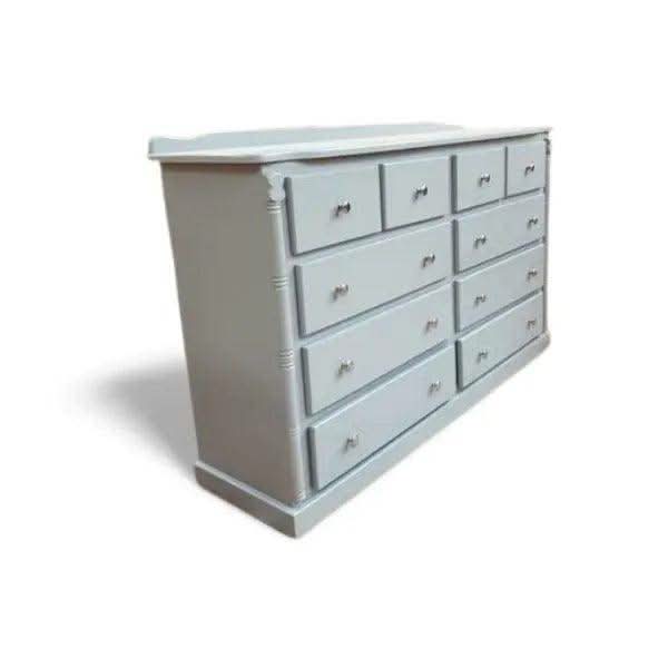 Pine Wooden Wardrobe 6-4 long chests of drawers UK - UK Beds Direct ltd