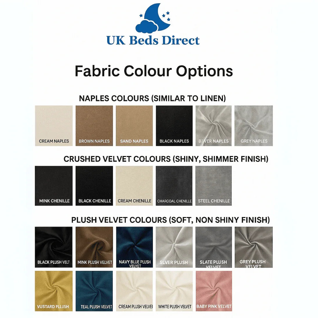 Fabric Samples: Best Fabric Available at UKBedsDirect
