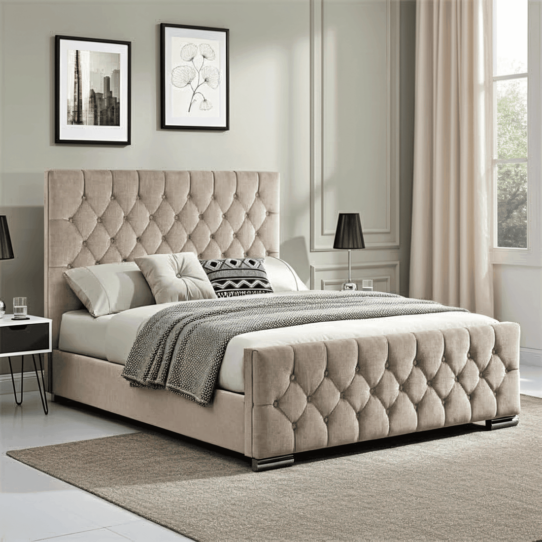 2025 Cube Ambassador Bed Frame – Bespoke Upholstered Bed