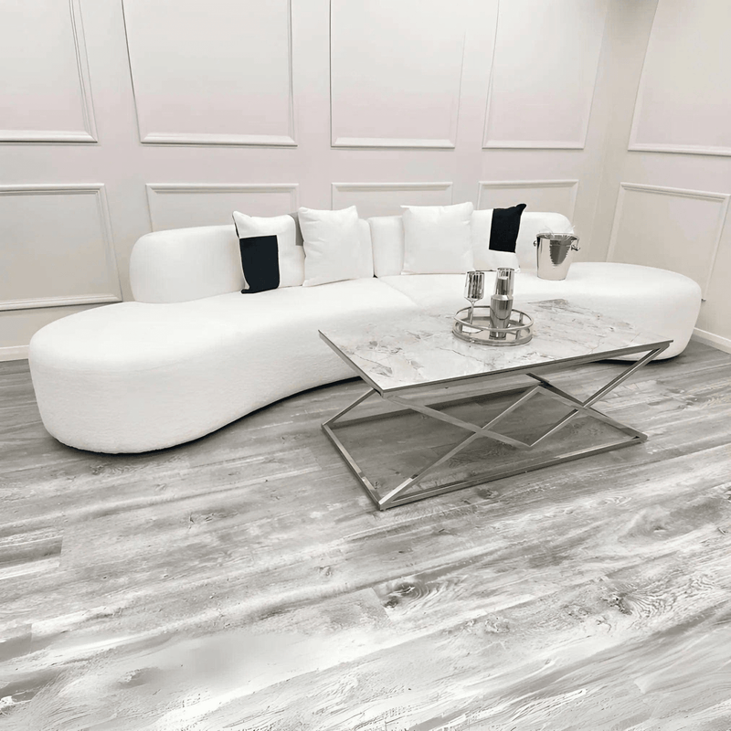 Miami Curved Cinema Boucle Sofa