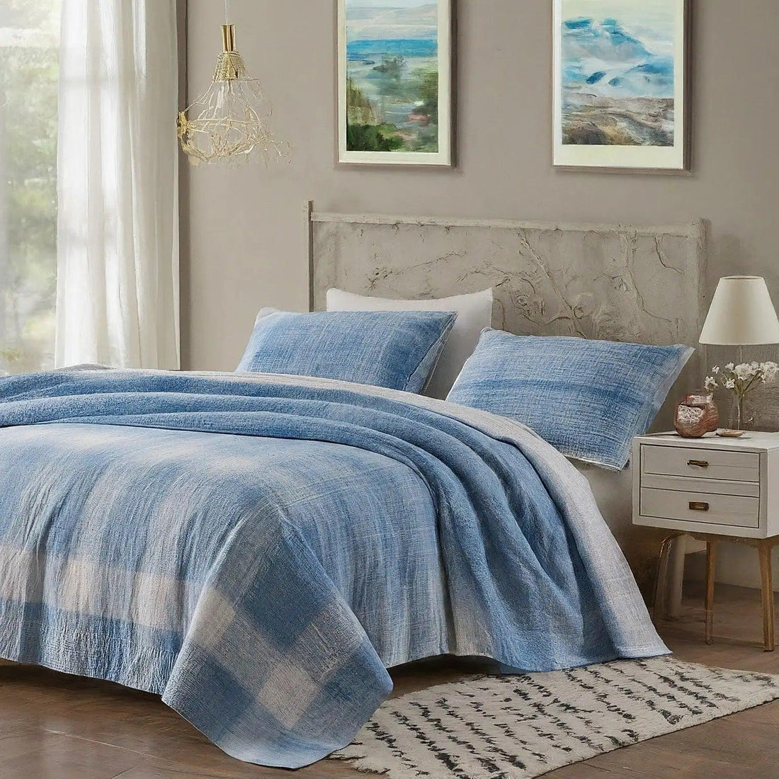Blue White Bed Linen: Timeless Appeal and Styling Tips - UK Beds Direct ltd