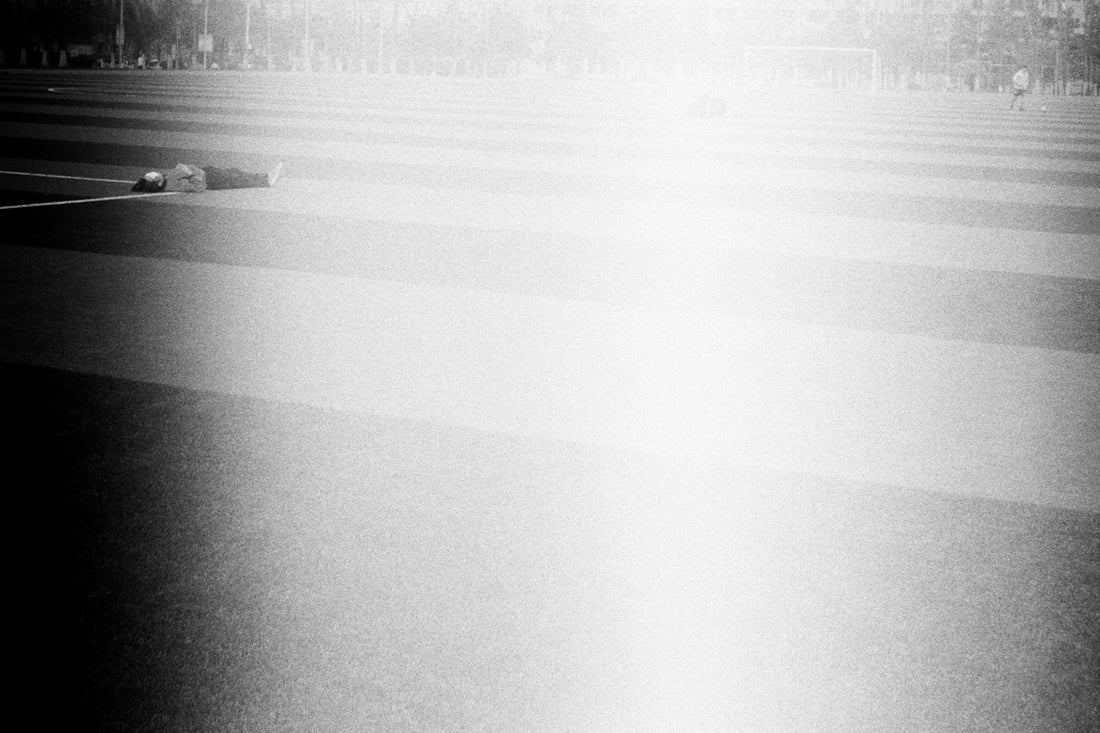 a person lying on the ground