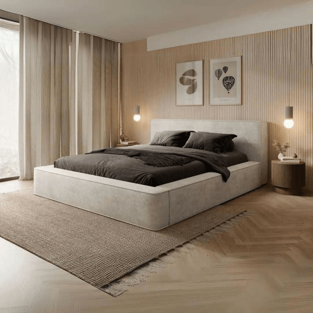 The Oulton Bed Frame: Hand-Tufted UK Design