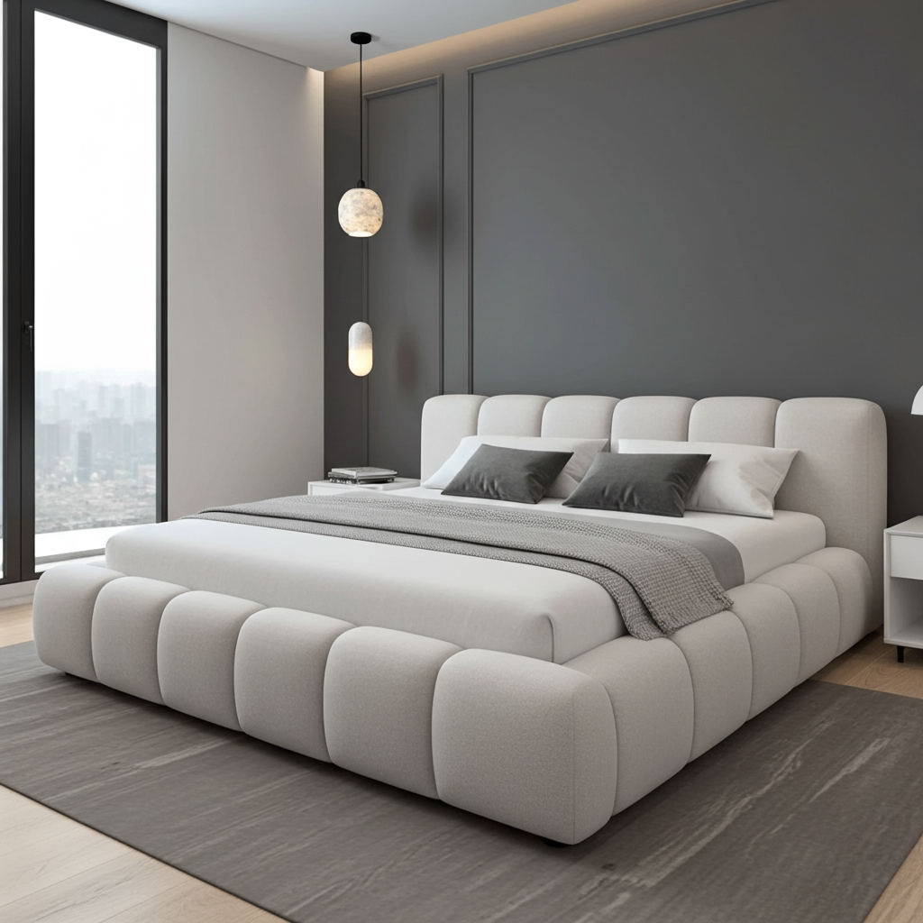 2025 Cloud Bed – Ultra Comfort Upholstered Bed Frame | Luxury Fabric Bed UK - UK Beds Direct ltd