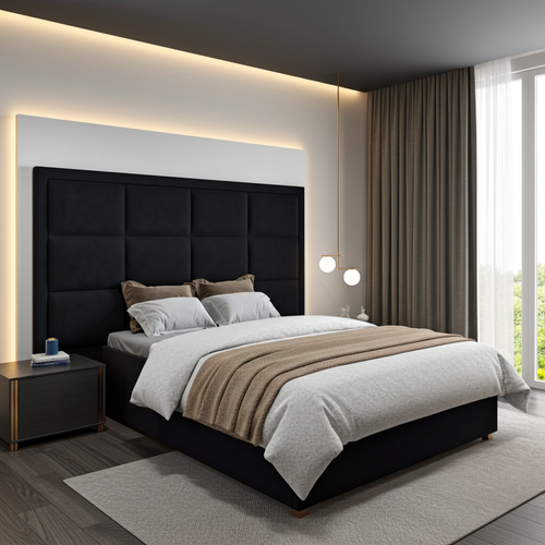 Nero Tufted Upholstered Bed Frame