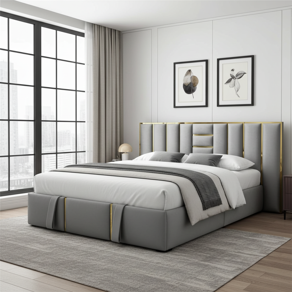 Aurora Luxe Upholstered Bed Frame