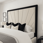 Sunrise Bed Frame – Handmade UK Bed with Floor-Standing Headboard - UK Beds Direct ltd