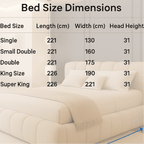 2025 Cloud Bed – Ultra Comfort Upholstered Bed Frame | Luxury Fabric Bed UK - UK Beds Direct ltd