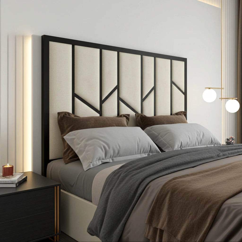 Elora Panel-Lined Upholstered Bed Frame – Modern Fabric Bed | UK Beds Direct - UK Beds Direct ltd