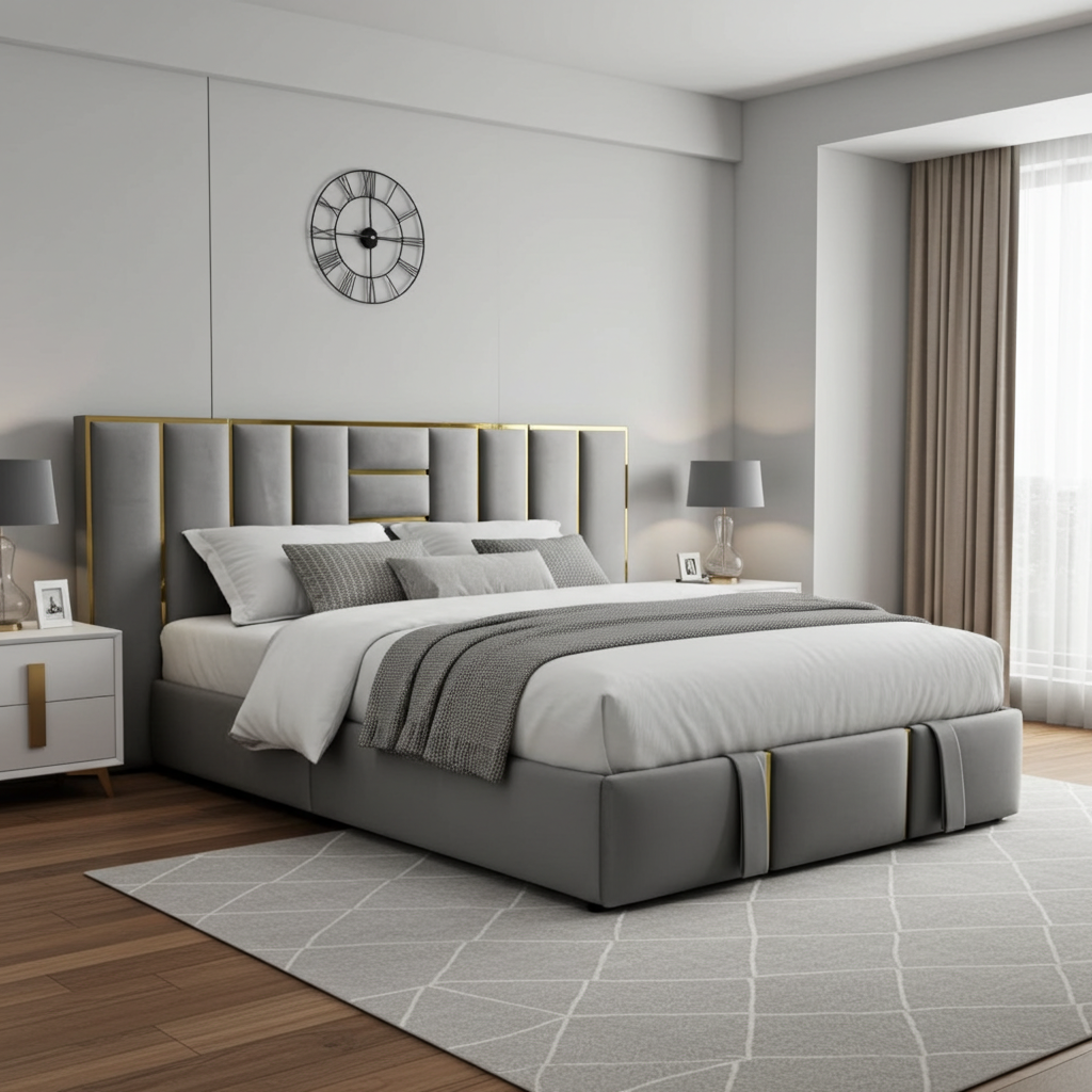 Aurora Luxe Upholstered Bed Frame