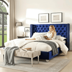 Maiyaa Wingback Bed Frame UK - UK Beds Direct ltd