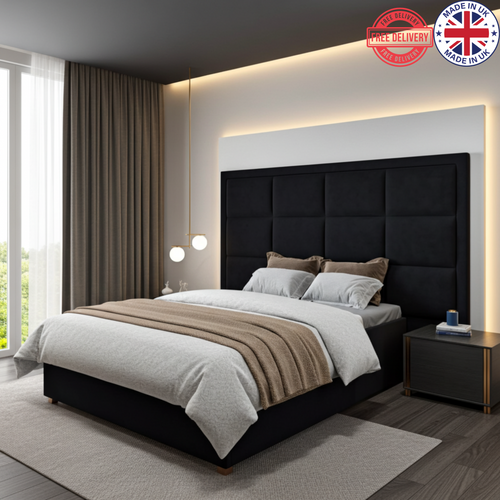 Nero Tufted Upholstered Bed Frame