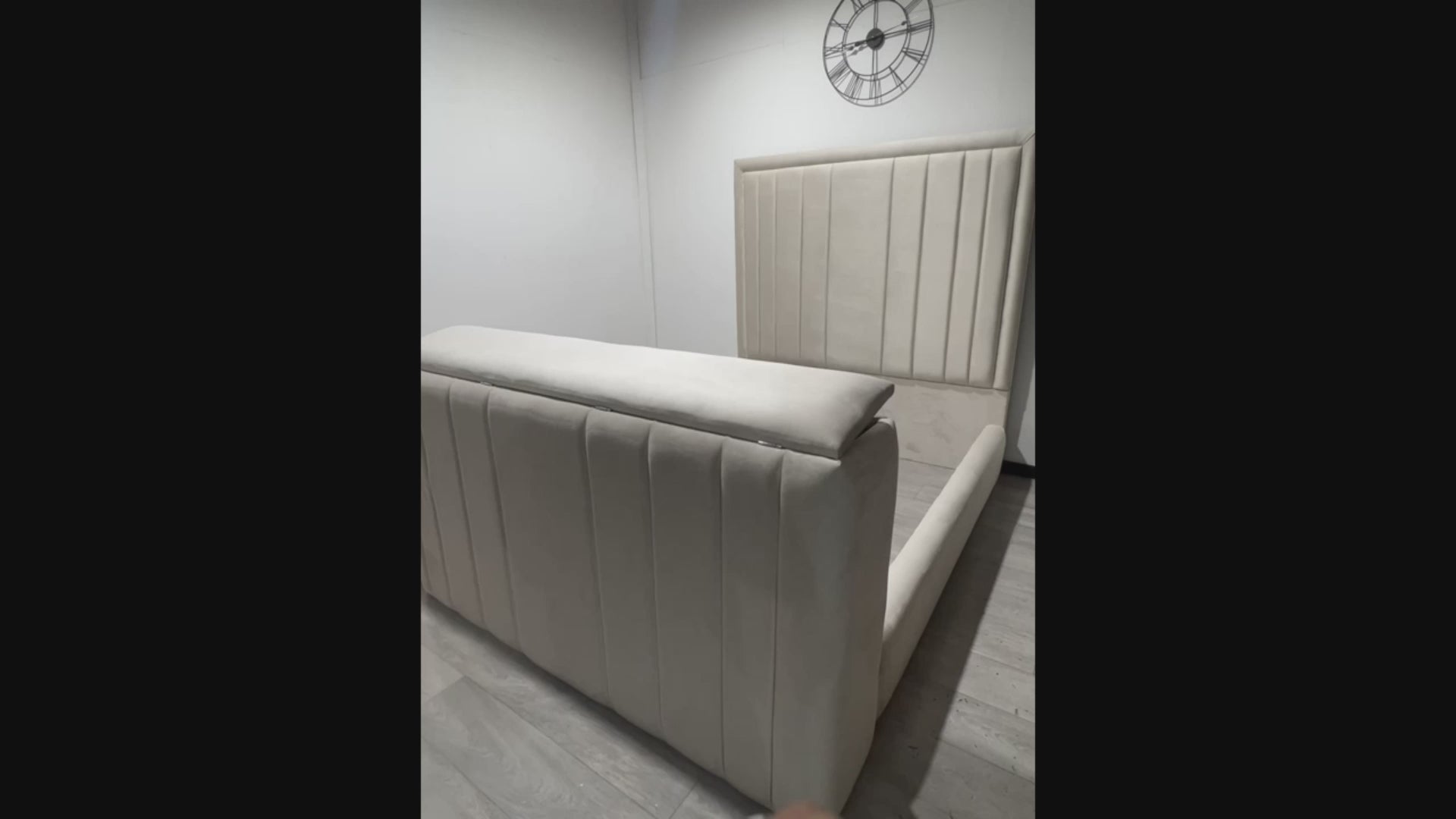 Rayna Panel Lined Tv Bed