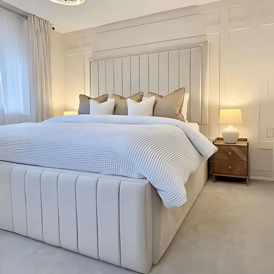 Sahara Panel High Base Bed - UK Beds Direct ltd